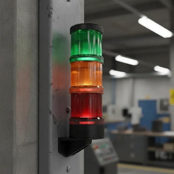 BALIZA DE COLUMNA PRE-ENSAMBLADA / 64900001 K72 / WERMA / ROJO-AMARILLO-VERDE / 24VDC
