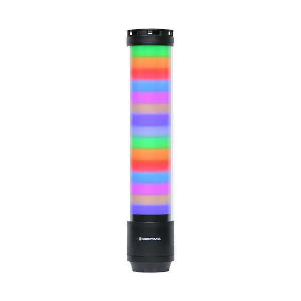 BALIZA DE COLUMNA E-SIGN 15 SEGMENTOS CON SIRENA / 65760055 / WERMA / MULTICOLOR PROGRAMABLE / 24V