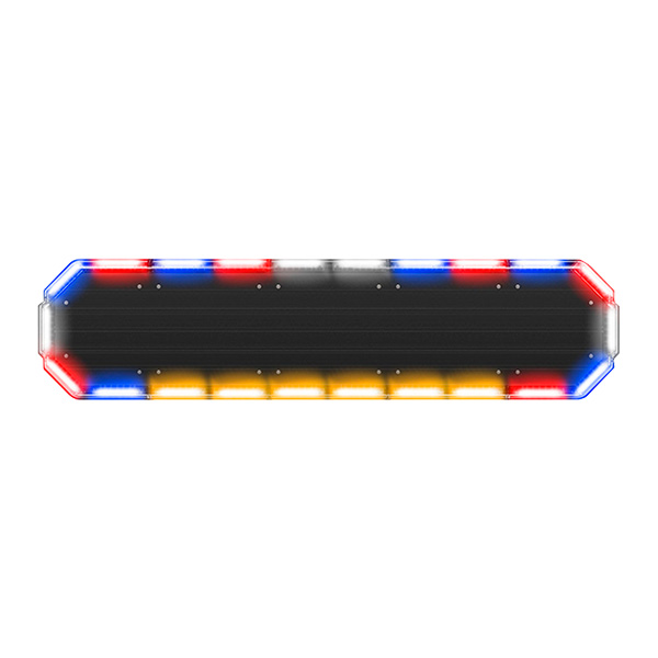 BALIZA DE BARRA PARA VEHICULO / K-FORCE ELITE / NUEVO MODELO STL / ROJO-AZUL  / LARGO 117CM 