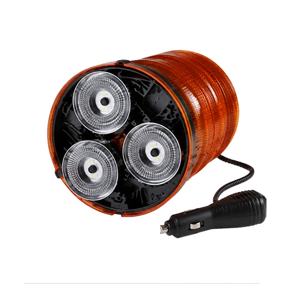 BALIZA LED CILINDRICA PARA VEHICULO CON BASE MAGNETICA / SPIRE 100TM-A / FEDERAL SIGNAL / AMBAR / 12-24VDC