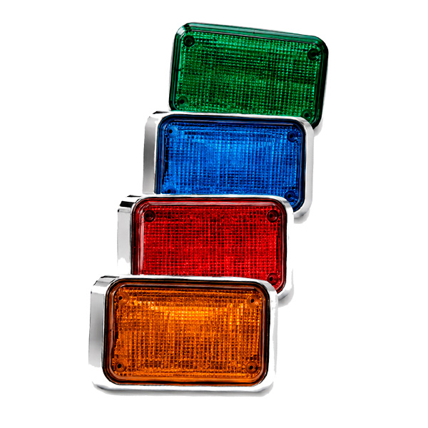 FOCO LED DESTELLANTE QUADRAFLARE / QL64-AA / FEDERAL SIGNAL / AMBAR / 12VDC 