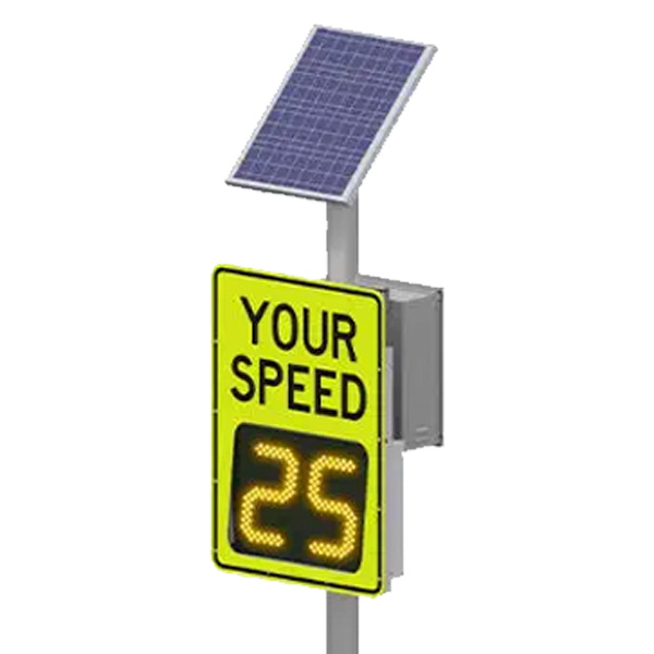 RADAR  DE VELOCIDAD COMPACTO SOLAR / 2 DÍGITOS / TRAFFIC LOGIX / SAFEPACE EVOLUTION 11 
