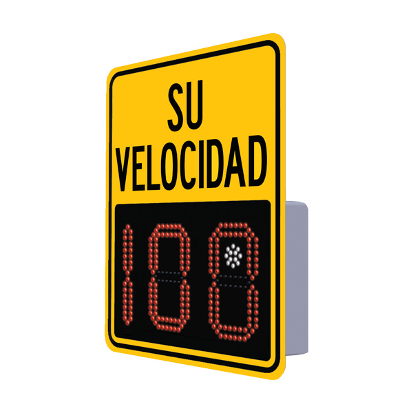 RADAR  DE VELOCIDAD COMPACTO / 3 DÍGITOS / TRAFFIC LOGIX / SAFEPACE EVOLUTION 12 / 110-220VAC