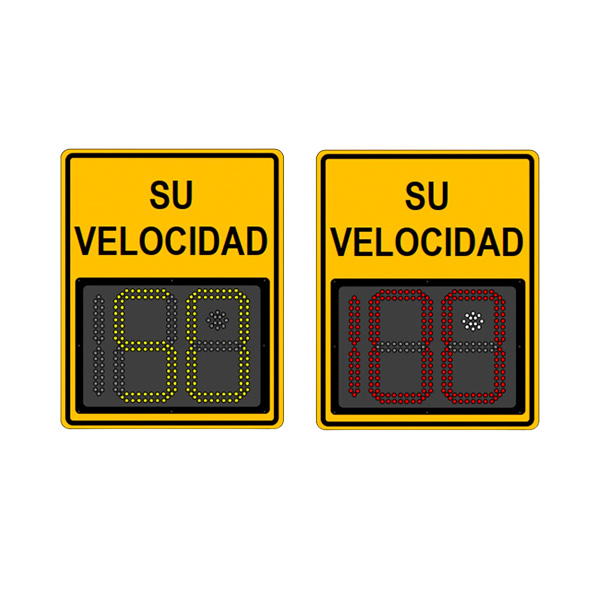 RADAR DE VELOCIDAD COMPACTO  CON MENSAJE VARIABLE / 3 DÍGITOS / TRAFFIC LOGIX / SAFEPACE EVOLUTION 12FM