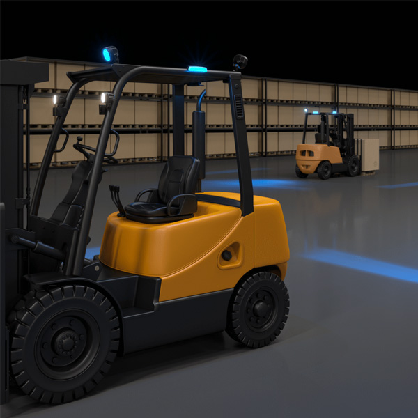 FOCO PARA ZONA DE SEGURIDAD GRUAS / VL4-172-1 / TYRI / LINEA AZUL
