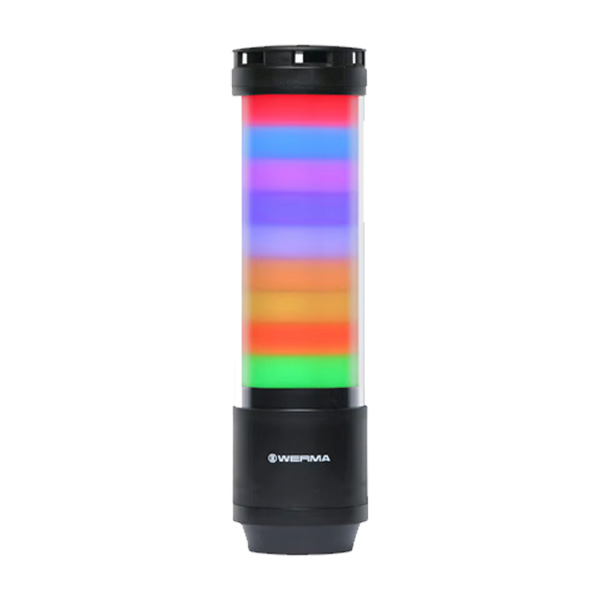 BALIZA DE COLUMNA  E-SIGN 9 SEGMENTOS CON SIRENA / 65710055 / WERMA / MULTICOLOR PROGRAMABLE / 24V