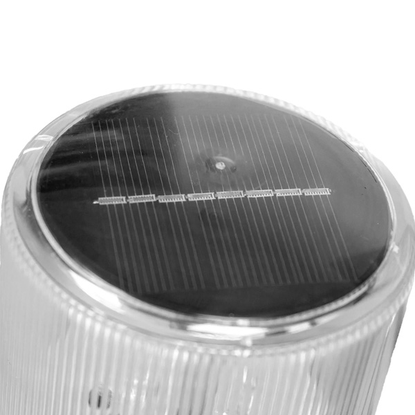 BALIZA VIAL ÁMBAR PARA CONO / ALIMENTACIÓN SOLAR Y LUZ DESTELLANTE /  ATEC-BV-1325A 